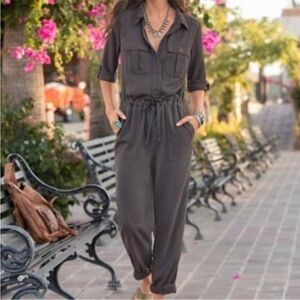 Sundance All Roads Jumpsuit In Graphite